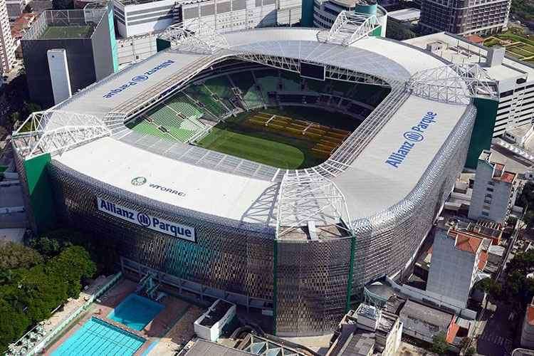 Allianz Parque, estádio do Palmeiras, na zona oeste de São Paulo