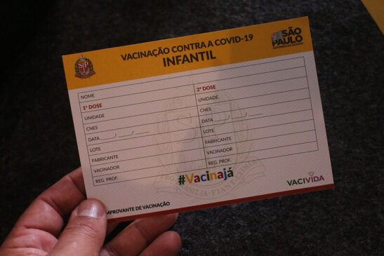 carteirinha de vacinação para crianças