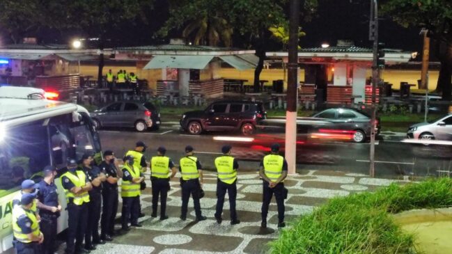 Toda a operação contou com efetivo de 440 pessoas, entre 140 guardas civis municipais e 300 policiais militares