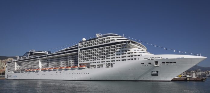 Desta vez, o MSC Preziosa foi a embarcação que apresentou casos de Covid