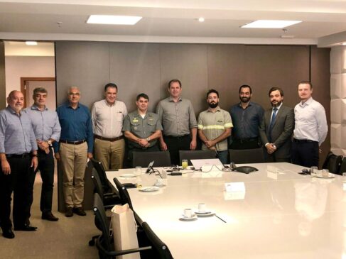 o SOPESP recebeu a visita do novo Comandante da Capitania dos Portos de São Paulo (CPSP), o Capitão de Mar e Guerra Robledo de Lemos Costa e Sá