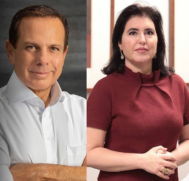João Doria (PSDB) e Simone Tebet (MDB)