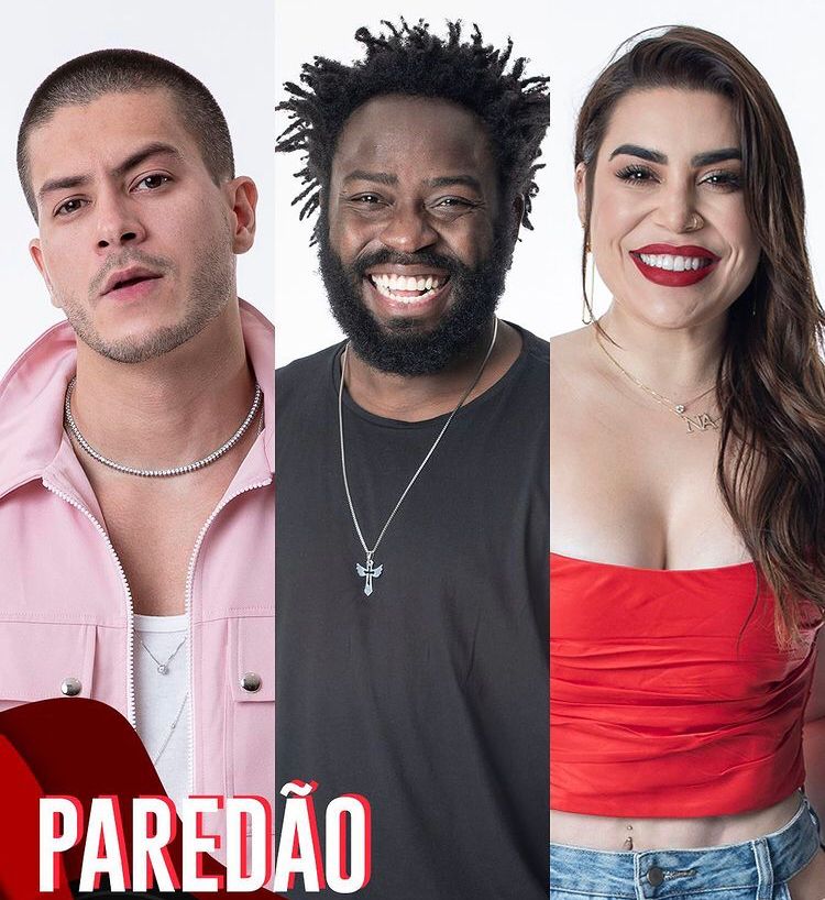 Arthur Aguiar, Naiara Azevedo e DG estão no paredão no BBB 22