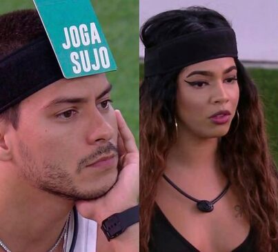Maria coloca placa em Arthur Aguiar no jogo da discórdia