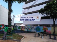 Praça na Ponta da Praia, em Santos, entra em obras e terá novo playground