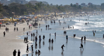 No litoral norte paulista, a ocupação hoteleira (94%)