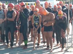 Estão sendo esperados cerca de 220 competidores no triathlon