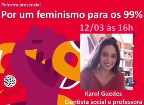 Fórum receberá a professora de sociologia Karolina Guedes