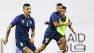 Alison, ex-Santos e atualmente no Al-Hazem