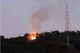 Incêndio atingiu região de mata e não chegou perto das moradias