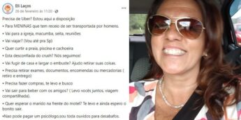 Mulher muda de profissão e viraliza ao oferecer serviço de transporte com destinos inusitados