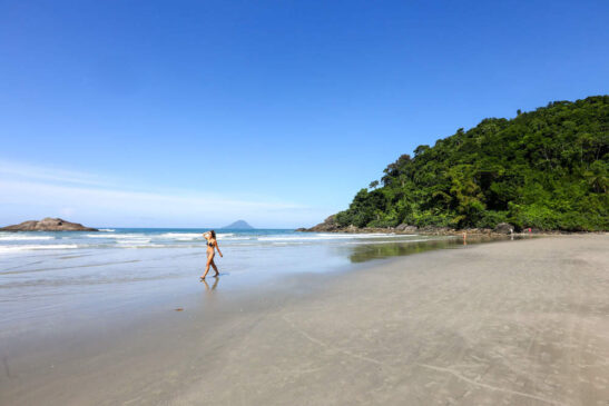 Em Juquehy, alguns turistas celebravam a ausência de barulho alto vindo de caixas de som