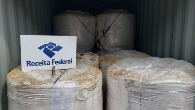 A droga estava escondida em um carregamento de levedura com destino à Bélgica