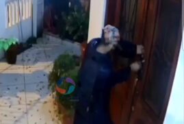 Proprietários do imóvel afirmam que o homem visto nas imagens conseguiu roubar objetos que equivalem a R$ 570,00