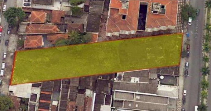 Terreno em Santos fica na Avenida Ana Costa