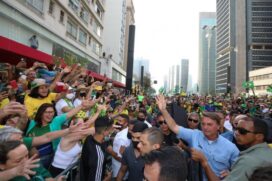 Bolsonaro durante ato de 7 de Setembro, na avenida Paulista (arquivo)