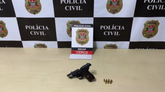 Arma apreendida pela polícia