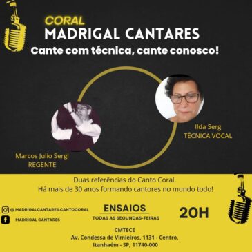 Madrigal Cantares procura novos talentos da música em Itanhaém