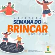 Semana do Brincar abre programação neste sábado (21) com atividades para a família