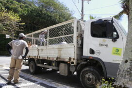 A coleta seletiva é efetuada por cooperativas cadastradas no Município