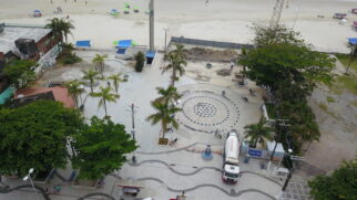 Praça dos Expedicionários, em Guarujá