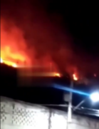Incêndio atinge morro em Santos durante a madrugada desta quinta-feira