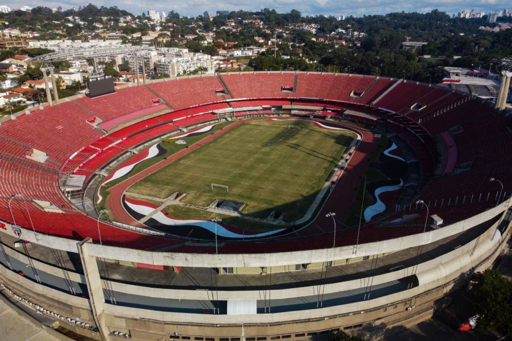 Estádio Cícero Pompeu de Toledo, conhecido como Morumbi, na zona sul de São Paulo