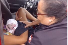 O parto foi realizado pela Guarda Civil Municipal de São Vicente (GCM)