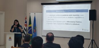 A prefeita Adriana Machado fez apresentação à imprensa sobre seus planos para Guarujá