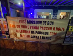 Pousada em SV abre as portas para pessoas em situação de rua
