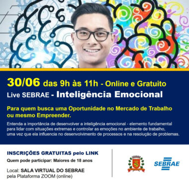 Live gratuita ensinará santistas a controlar a inteligência emocional para o trabalho