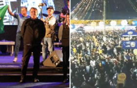 Bolsonaro ao ser vaiado em festa de São João