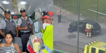 Mulher dá à luz em carro na Rodovia dos Imigrantes e pai do bebê realiza o parto 