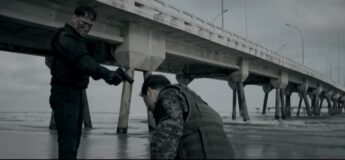 Parte do novo clipe do Megadeth gravada na Plataforma de Pescade Mongaguá