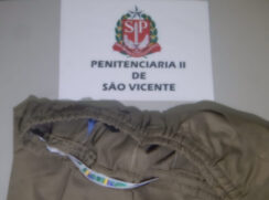 Mãe envia LSD escondido em bermuda para filho preso em São Vicente 