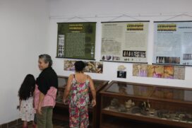Exposição no Orquidário de Santos faz passeio pela história da humanidade