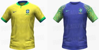 Vazaram as prováveis camisas do Brasil para a Copa do Mundo; veja