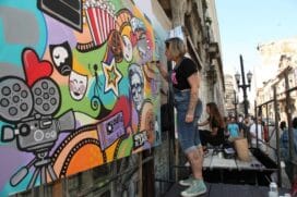 A ação contou com o talento dos artistas Bomfim, Gabi Mirandas, Nane Anders e Prëo