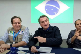 Bolsonaro, em uma de suas lives como presidente