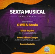 Sexta Musical acontece no Bairro Sítio do Campo, em Praia Grande