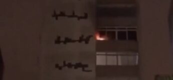 Incêndio atinge apartamento no Boqueirão em Santos