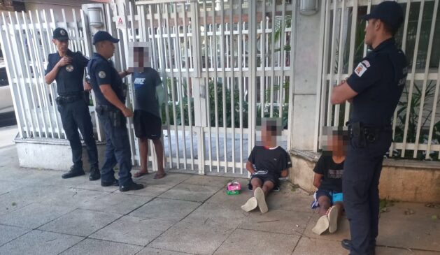 Guarda Municipal apreende três adolescentes após roubo de celular em Santo