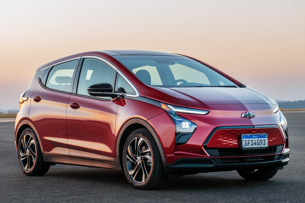 O novo Bolt EV é parte fundamental para a General Motors sedimentar seu caminho para tentar liderar a eletrificação na América do Sul Fotos: Divulgação