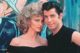 Olivia Newton-John e John Travolta no filme Grease - Nos Tempos da Brilhantina (1978)