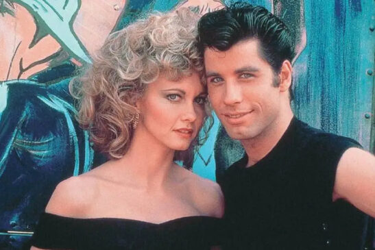 Olivia Newton-John e John Travolta no filme Grease - Nos Tempos da Brilhantina (1978)