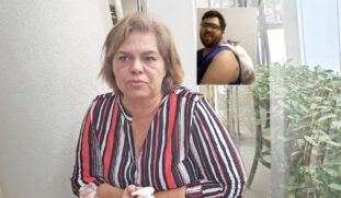 Andrea, mãe de Rafael (detalhe), afirma que muitas mães na Baixada sofrem situações semelhantes a sua em busca de socorro
