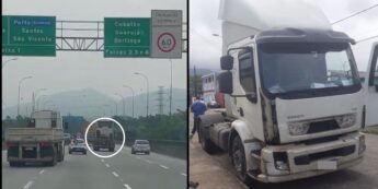 Motorista de caminhão atropela homem em rodovia