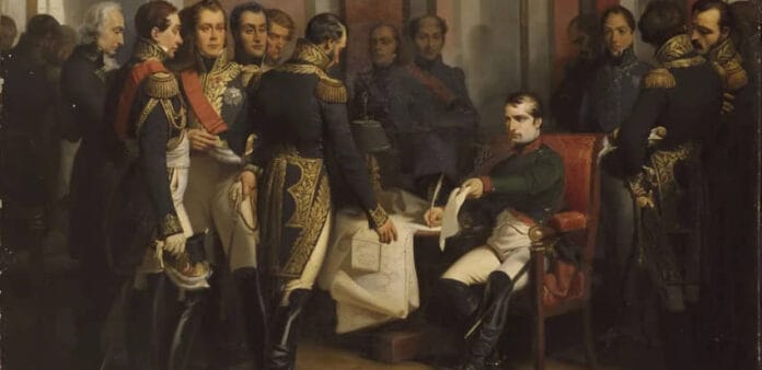 Napoleão Bonaparte com a nobreza