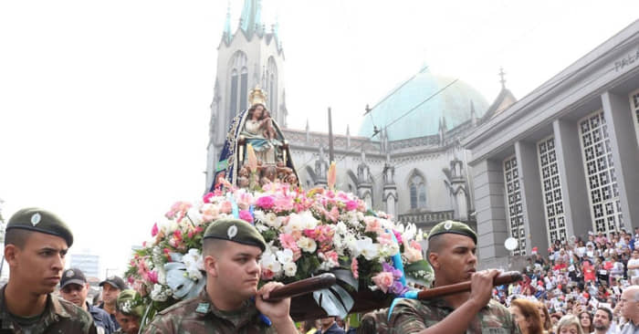 Os festejos à Nossa Senhora começaram no dia 27 de agosto
