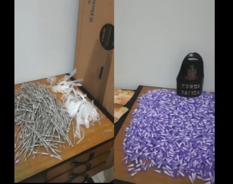 Homem carregava 3kg de entorpecentes quando foi preso